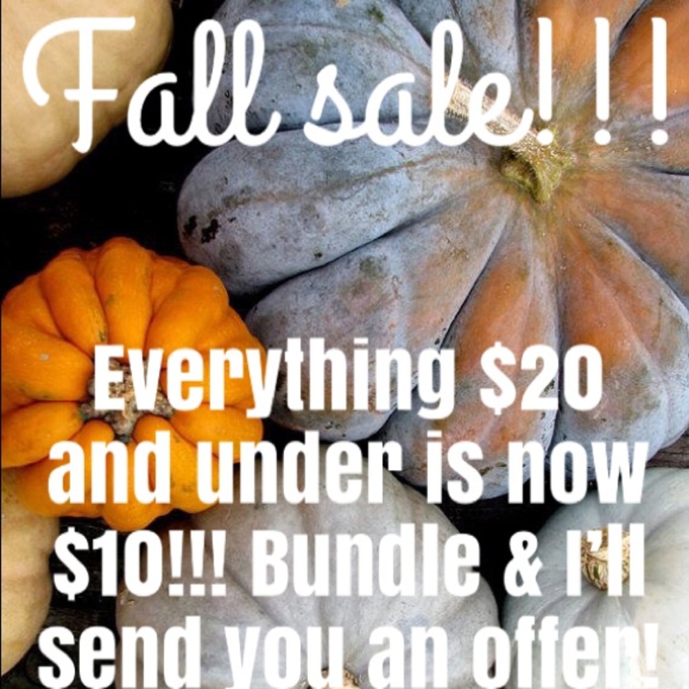 Fall sale!